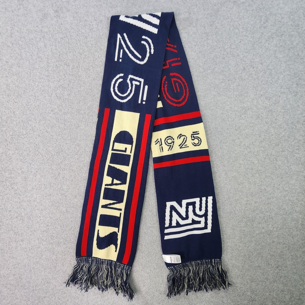 New York Giants NFL Reversible Scarf Adult Red White Blue Foco‎ Forever